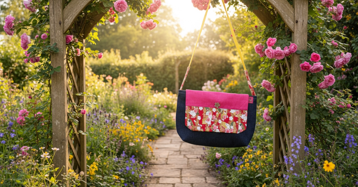 Floral Garden Messenger Bag