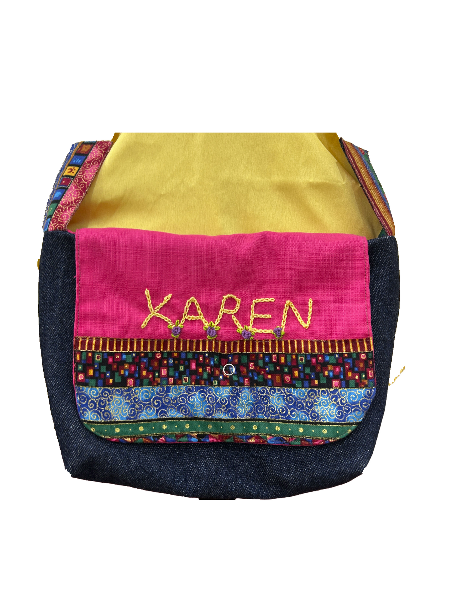 Custom Embroidered Crossbody Bag - KAREN (SOLD)